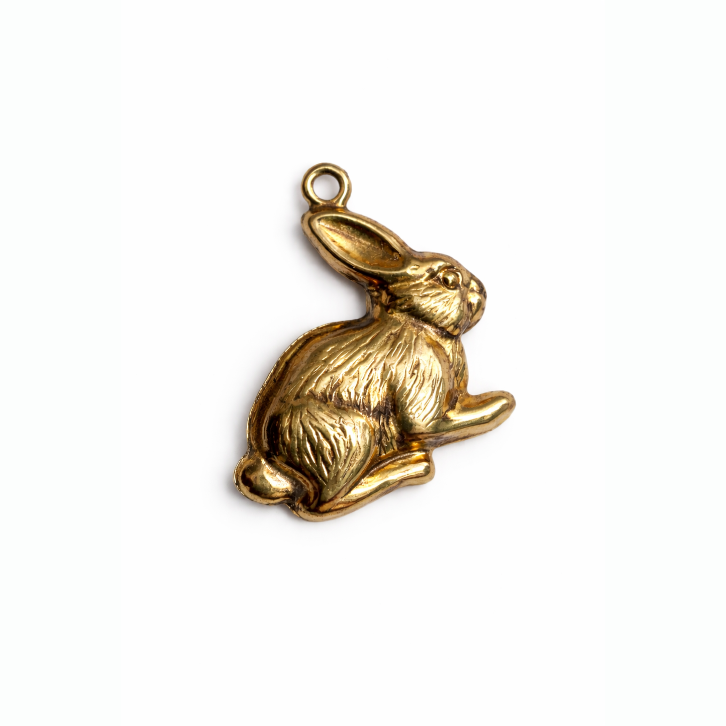 9ct 9 Carat Gold Rabbit Bunny Hare Charm